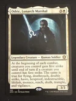 1x Odric, Lunarch Marshal (103) Commander: Dominaria United LP MTG Magic x1 MKE - Image 1