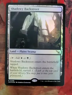 MTG Card : Shadowy Backstreet (Murders at Karlov Manor) FOIL - Image 1