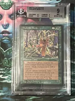 MTG BGS 9Q++ Thelonite Monk Fallen Empires Mint - Image 1