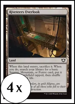 MTG - 4 x Riveteers Overlook - Playset 4x x4 - Edge of Eternities - Image 1