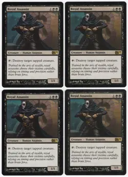 Royal Assassin x4 4x M10 Core Set 2010 PLAYSET Black Rare Creature MTG NM AZ3 - Image 1