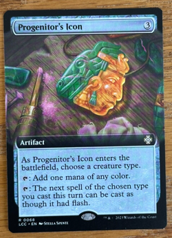 MTG Lost Caverns Of Ixalan Commander, Progenitor's Icon - Extended Art - Image 1