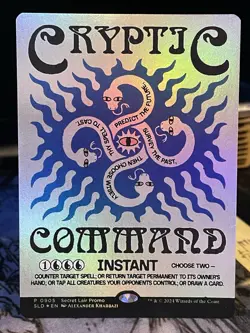Cryptic Command FOIL #905 NM MTG Magic Secret Lair Promo - Image 1