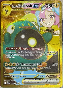 Iono's Bellibolt ex Gold Hyper Rare - 188/159 - Journey Together Pokemon 2025 - Image 1