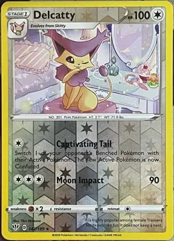 Delcatty Reverse Holo Rare - 142/189 - Darkness Ablaze Pokemon 2020 - Image 1