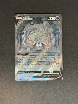 Pokemon TCG Zacian V GG48/GG70 Crown Zenith Galarian Gallery Near Mint Condition - Image 1