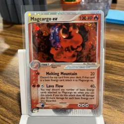 Pokemon Magcargo ex 95/97 (Swirl) EX Dragon Holo Ultra Rare (LP) - Image 1