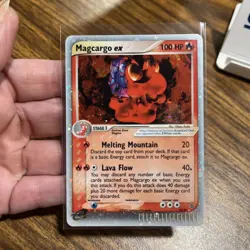 Pokemon Magcargo ex 95/97 (Swirl) EX Dragon Holo Ultra Rare (LP) - Image 2