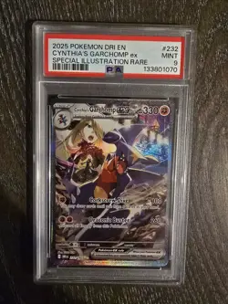 Cynthia's Garchomp EX 232/182 Sir Destined Rivals PSA 9 Pokemon TCG english - Image 1