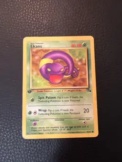 * 1st Edition Ekans 46/62 Common - Pokemon TCG WOTC Fossil Vintage 1999 LP - Image 1