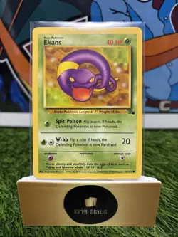 Pokemon TCG Ekans Fossil 46/62 1st Edition Common | NM - Image 1
