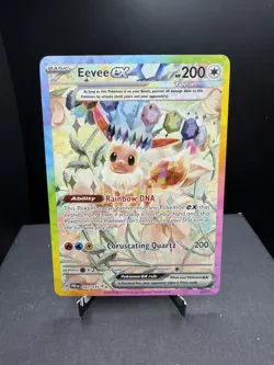 Pokemon TCG SV Prismatic Evolutions Eevee EX 167/131 Special Illustration Rare - Image 1