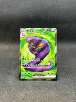 Pokemon TCG Arbok Ex 185/165 Scarlet and Violet 151 Full Art - Image 1