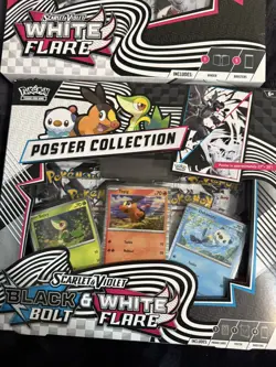 Pokemon TCG White Flare Binder & Black Bolt / White Flare Poster Collection - Image 2