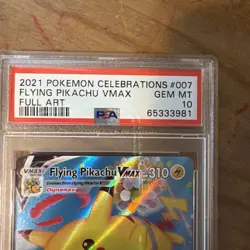 2021 Pokemon SWSH Celebrations Flying Pikachu VM #007/025 PSA 10 - Image 2