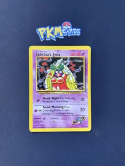 Pokemon TCG Sabrina's Jynx Gym Heroes 59/132 Regular MP. - Image 1