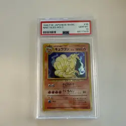 1996 Ninetales Holo #38 Base Set Basic Pokemon Japanese PSA 10 Gem Mint - Image 1
