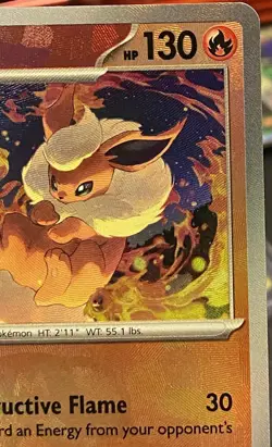 Pokemon TCG - Flareon (Master Ball Pattern) - SV: Prismatic Evolutions (PRE) - Image 4