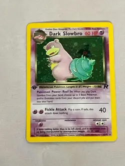 Pokemon First Edition Dark Slowbro Team Rocket 12/82 - Image 1