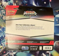 Pokemon Prismatic Evolutions Scarlet & Violet 2 Pack Blister Eevee (Sealed) - Image 2