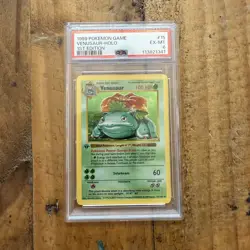 VENUSAUR 1999 POKEMON BASE SET 1ST EDITION #15-HOLO PSA 6 - Image 1