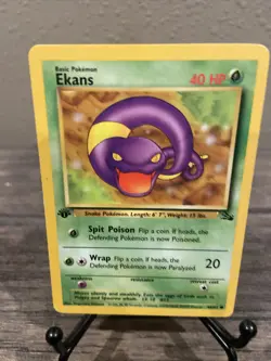 Pokemon TCG Ekans Fossil 46/62 Regular 1st Edition Common-LP!! - Image 1