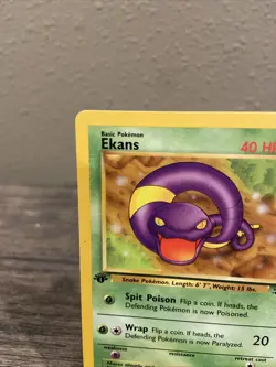Pokemon TCG Ekans Fossil 46/62 Regular 1st Edition Common-LP!! - Image 2
