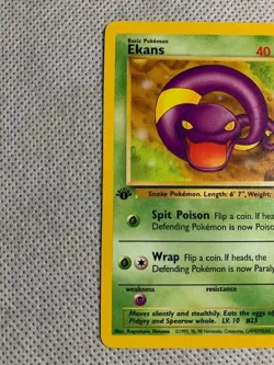 Pokemon TCG Ekans Fossil 46 Regular 1st Edition Common - Image 2