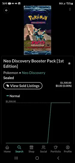 1st EDITION Neo Discovery Sealed Booster Pack Pokemon 2001 SIZOR Artwork - Image 5