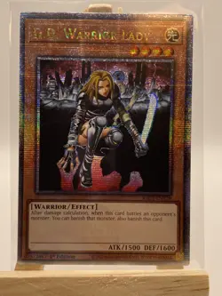 Yugioh! 1x D.D. Warrior Lady RA03-EN129 Quarter Century Secret Rare 1st Ed NM - Image 1