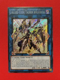 Yugioh! Allied Code Talker @Ignister ALIN-EN051 Secret Rare 1st Edition NM - Image 1
