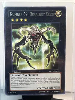 Number 69: Heraldry Crest LTGY-EN092 Lord of the Tachyon Galaxy 1st Edition - Image 1