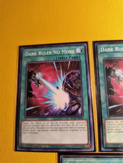 Dark Ruler No More (3x) (2X SDAZ-EN030) (1X SDCH -EN027) Common 1st Ed LP - Image 2