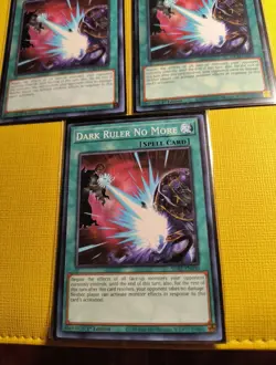 Dark Ruler No More (3x) (2X SDAZ-EN030) (1X SDCH -EN027) Common 1st Ed LP - Image 4