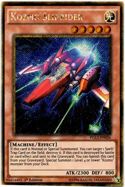 Kozmo Sliprider - PGL3-EN026 - Gold Secret Rare - 1st Edition LP Yugioh Premium - Image 1