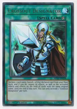 Crossout Designator Yu-Gi-Oh! MP21-EN258 1st Ultra Rare - Image 1
