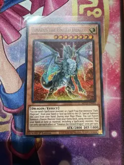 Timaeus the United Dragon Prismatic Secret Rare MP23-EN003 YuGiOh - Image 1