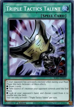 Triple Tactics Talent Yugioh RA01-EN063 Super Rare 1st Edition NM - Image 1