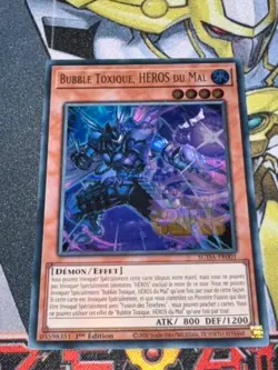 CARTE Yu Gi Oh BUBBLE TOXIQUE, HEROS DU MAL SUDA-FR001 1ere edition - Image 1