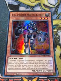 CARTE Yu Gi Oh ALPHA, LE GUERRIER MAGNETIQUE ELECTRIQUE SDMY-FR001 1ere edition - Image 1