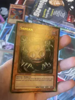 Sangan GLD2-EN001 Gold Series 2009 Limited Edition gold rare NM yugioh - Image 3