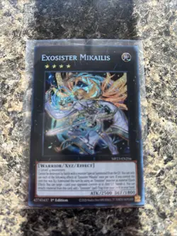 Yu-Gi-Oh Exosister Mikailis MP23-EN256 Prismatic Secret Rare 1st Edition - Image 1