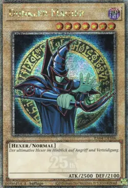 yugioh Dunkler Magier V4 RA04-DE106 Quarter Century Secret Rare DEUTSCH - Image 1