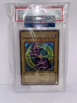 Yu-Gi-Oh! 2002 Dark Magician BPT-001 PSA 9 Mint Secret Rare - Image 1