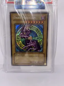 Yu-Gi-Oh! 2002 Dark Magician BPT-001 PSA 9 Mint Secret Rare - Image 3