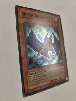 Spear Dragon LOD-035 Super Rare Vintage Yugioh Legacy of Darkness Unlimited LP - Image 2