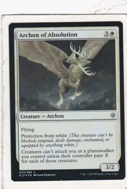 Magic: MTG: Throne of Eldraine: Foil: Archon of Absolution - Image 1