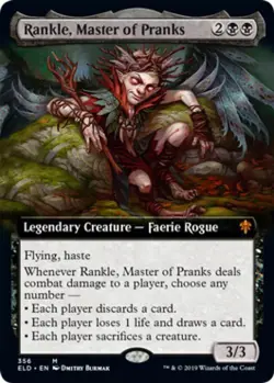 Rankle Master of Pranks (Extended Art) -Foil Near Mint MTG Throne of Eldraine - Image 1