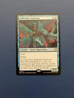 MTG Malleable Imposter: Wilds of Eldarine Commander #10 - NM+ - Image 1