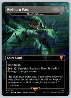 2023 Lord of the Rings Redhorn Pass (Borderless) Mythic #370 - Image 1